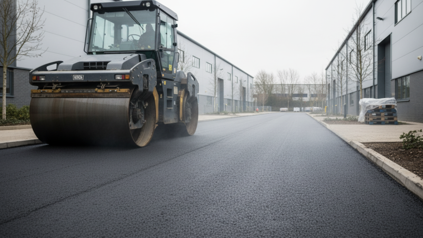 road surfacing compaction UK