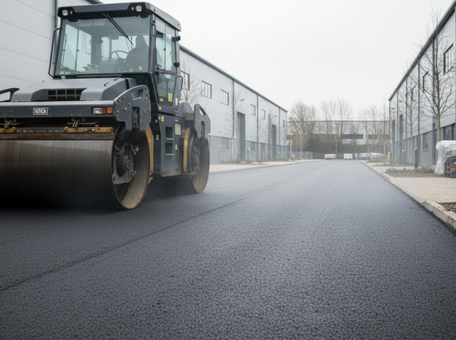 road surfacing compaction UK