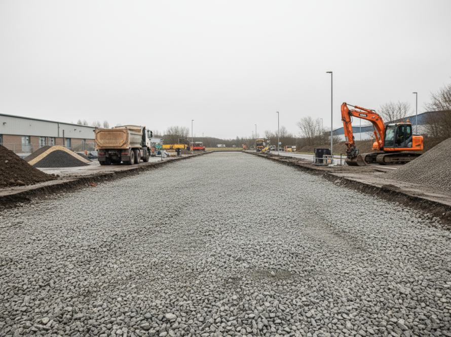 road surfacing ground preparation UK